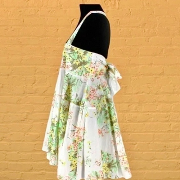 FREE PEOPLE Let The Sunshine In Cotton Strappy Sleeveless Back-Tie MiniDress NWT - Picture 7 of 15